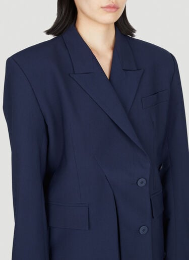 Ottolinger Signature Split Double-Breasted Blazer Blue ott0253001