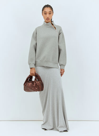 Dries Van Noten Medium Twist Metallic Handbag Brown dvn0257008