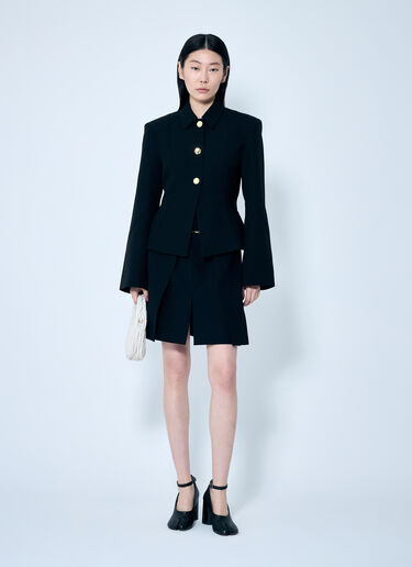 GANNI Light Twill Suiting Blazer Black gan0259032
