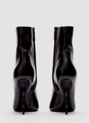 Saint Laurent Opyum YSL Heeled Boots Black sla0244018