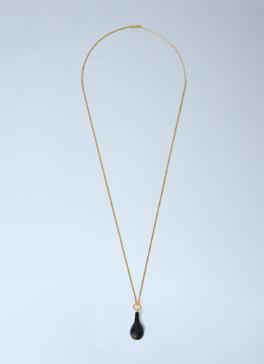 LN-CC® - Toteme: Medium Onyx Drop Necklace - Black Toteme Medium Onyx Drop Necklace Black tot0265027