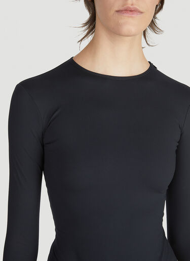 Balenciaga Long Sleeve Bodysuit Black bal0252053