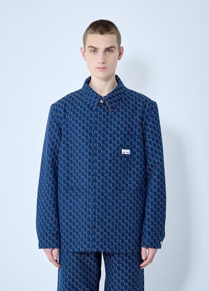 Gucci Cotton Jacquard Jacket With GG Shadow Black guc0159054