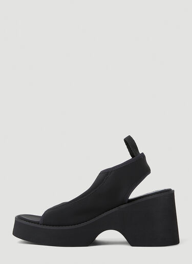 Courrèges Wave Platform Sandals Black cou0253008