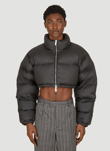 VTMNTS Cropped Puffer Jacket in Black