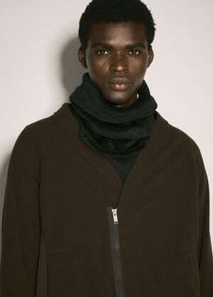 Acne Studios Logo Patch Velvet Scarf Grey acn0158026