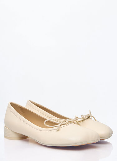 MM6 Maison Margiela Anatomic Ballerina Shoes Cream mmm0258005