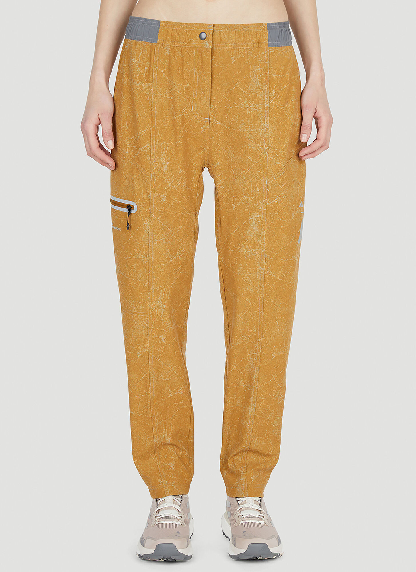Adidas Terrex X And Wander Logo Track Pants In Brown