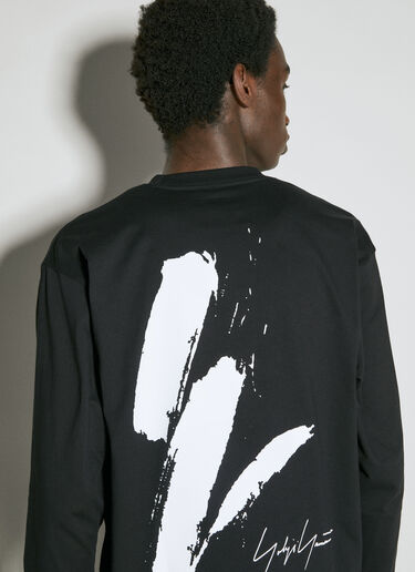 Yohji Yamamoto x NE Logo Print Sweatshirt Black yoy0154010