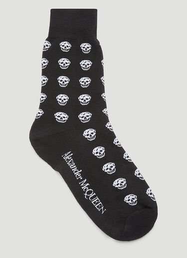 Alexander McQueen Skull Socks Black amq0143022