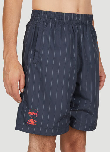 Boiler Room x Umbro Pinstripe Shorts Black bou0153003