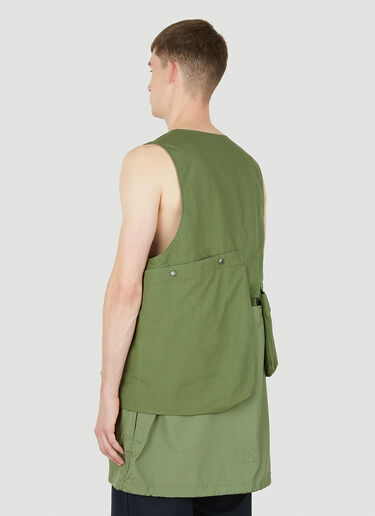 Engineered Garments Fishing Sleeveless Jacket Green egg0150012