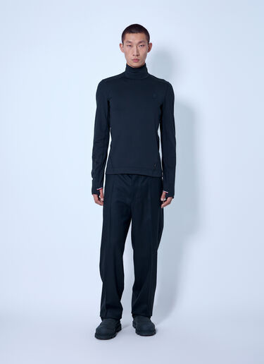 LN-CC® - Moncler Grenoble: Polartec® Polo Neck - Black Moncler Grenoble Polartec® Polo Neck Black mog0165008