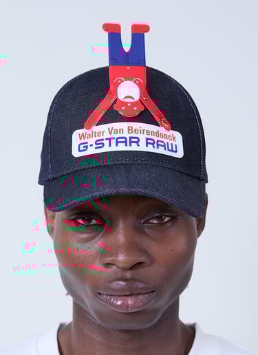 Walter Van Beirendonck x G-STAR 로고 모티프 베이스볼 캡 블랙 wlt0160033