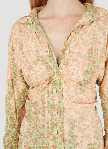 Acne Studios Floral Shirt Dress  Pink acn0246006