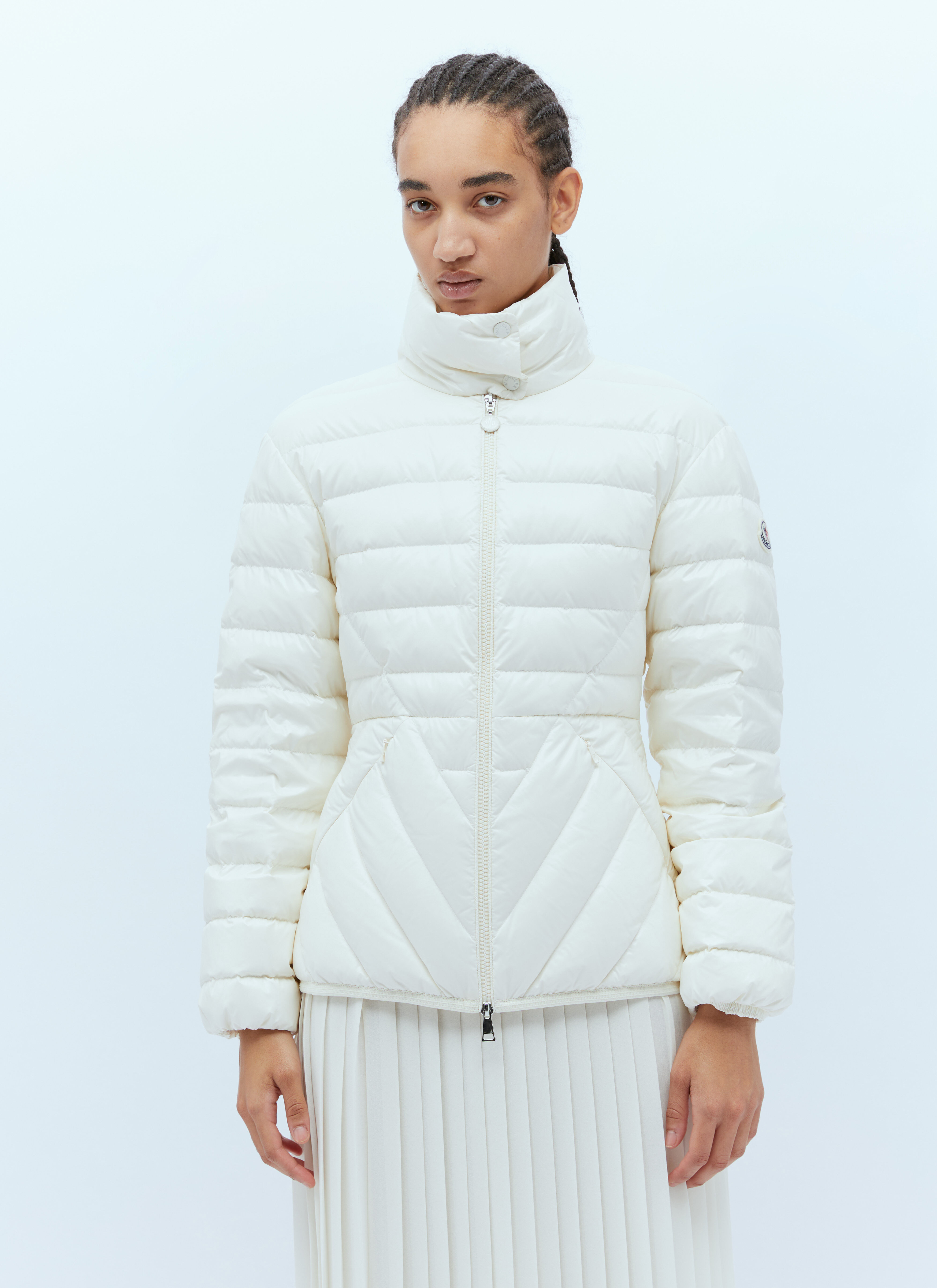 Moncler Abante Short Down Jacket White mon0256022