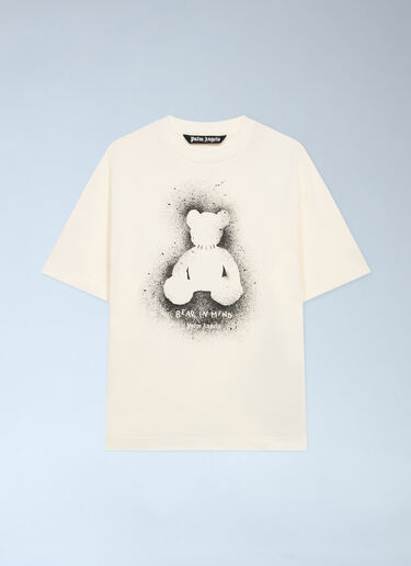 Spray Bear Reg T-Shirt Palm Angels Spray Bear Reg T-Shirt White pma0162004