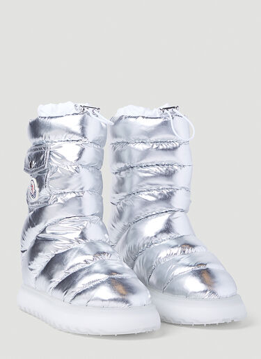 Moncler Gaia Pocket Mid Snow Boots Silver mon0254053