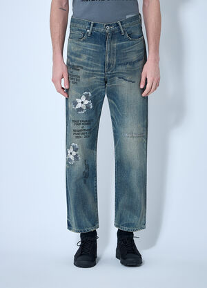 Bottega Veneta Logo Embroidery Jeans Light Blue bov0159005