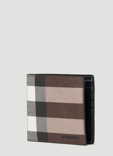 Burberry 双折格纹钱包 棕色 bur0148070