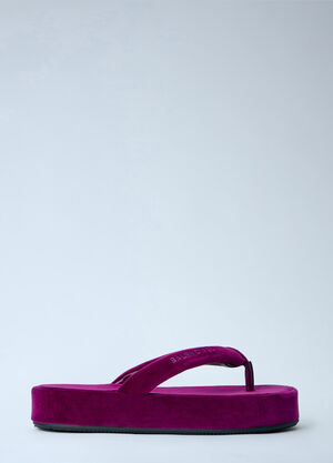 Balenciaga Jet Lag Thong-Strap Sandals Purple bal0264029