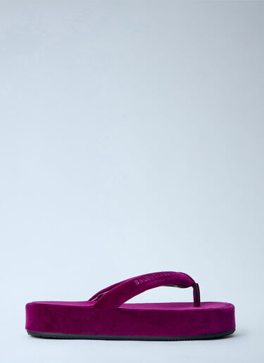 Balenciaga Jet Lag Thong-Strap Sandals Purple bal0264029