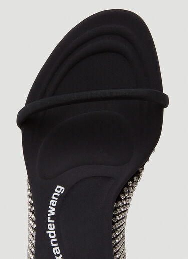 Alexander Wang Dahlia Crystal Wedge Heels Black awg0249050