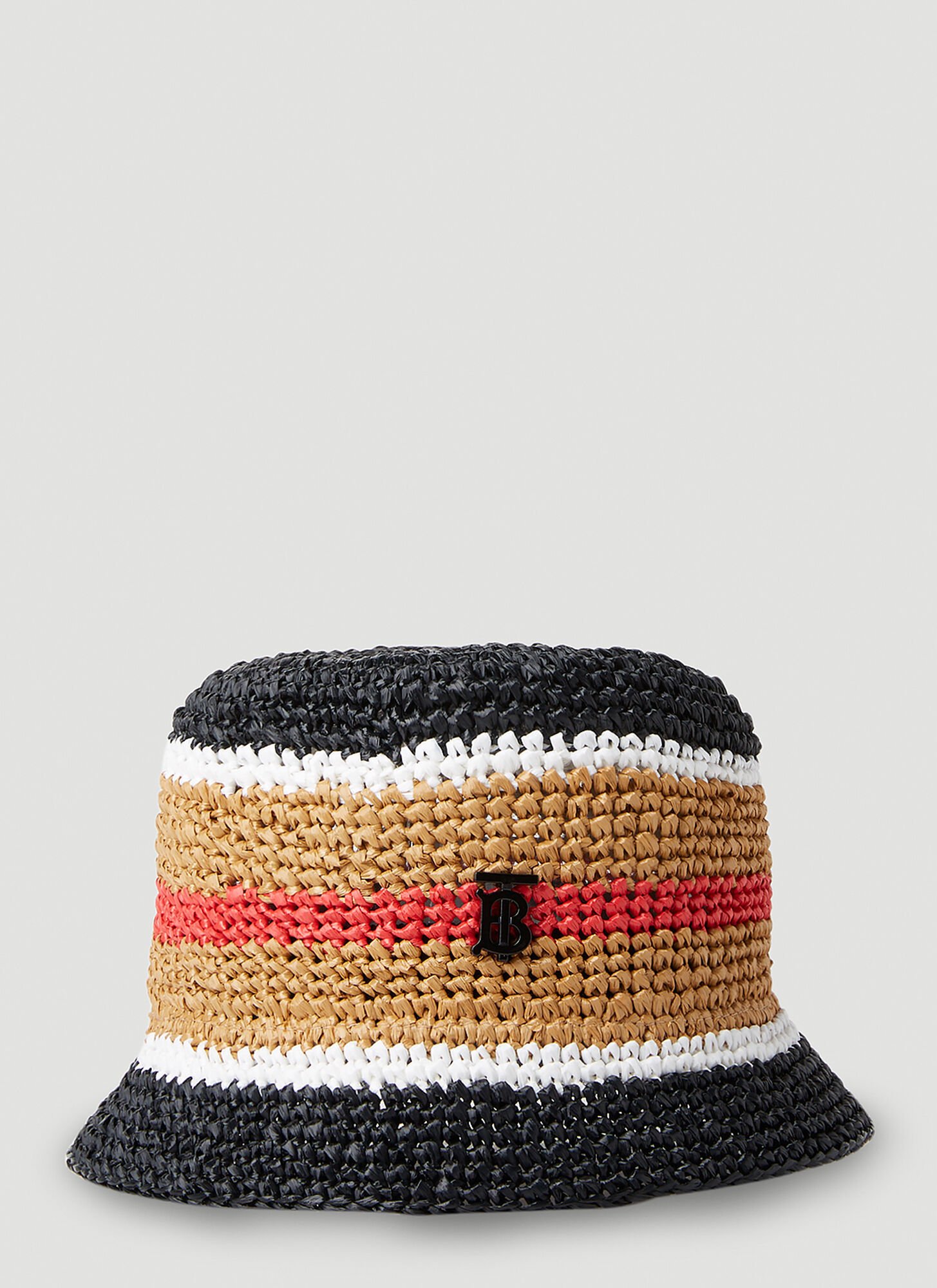 Burberry Striped Bucket Hat Male Beige