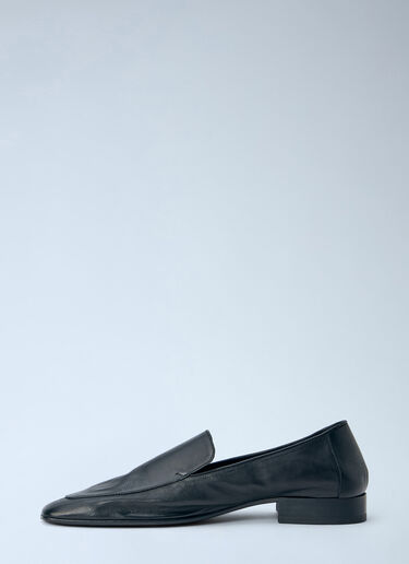 LN-CC® - Dries Van Noten: Leather Loafers - Black Dries Van Noten Leather Loafers Black dvn0165030