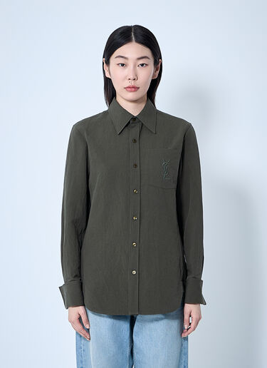 Saint Laurent Cassandre Shirt Beige sla0259014