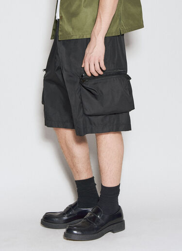 Prada Re-Nylon Bermuda Shorts Black pra0156011
