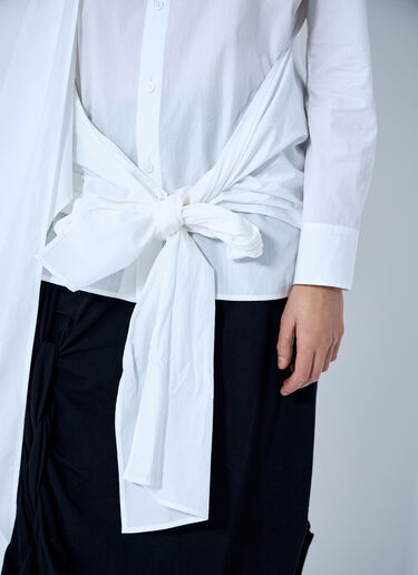 Yohji Yamamoto Draped Blouse White yoy0264001