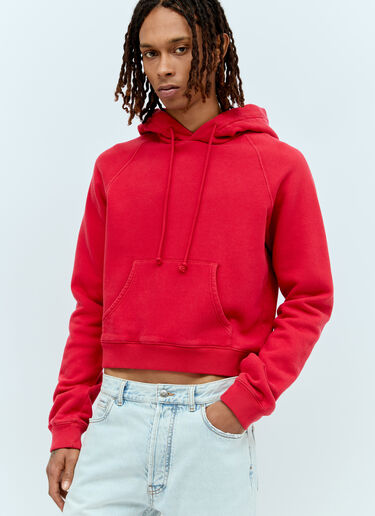 The Row Frances Cropped Sweatshirt Red row0156010