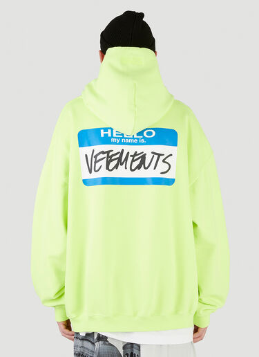 Vetements My Name is VETEMENTS Sweatshirt Yellow vet0146014