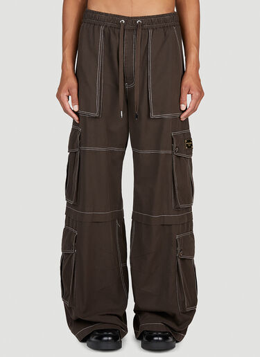 Dolce & Gabbana Wide Leg Cargo Pants Brown dol0153002