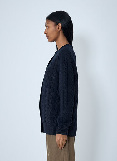 The Row Loneke Cardigan Navy row0262017