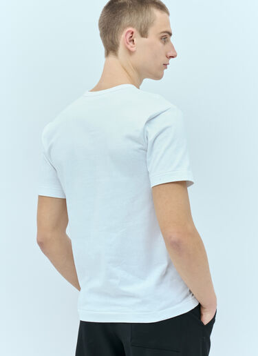 Comme Des Garçons PLAY 徽标印花 T 恤  白色 cpl0355008