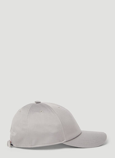 Logo Patch Baseball Cap Thom Browne Logo Patch Baseball Cap Grey thb0153020