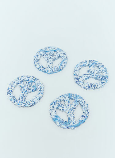 Space Available Set of Four Clouded Peace Coasters Blue spa0352030