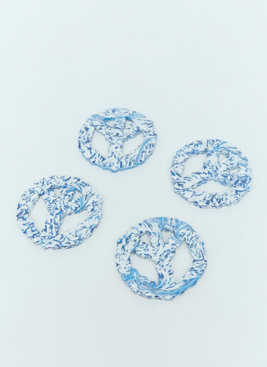 Space Available Set of Four Clouded Peace Coasters Blue spa0352030