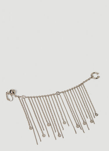 Logo Charm Earring to Lip Cuff Gucci Logo Charm Earring to Lip Cuff Silver guc0251305