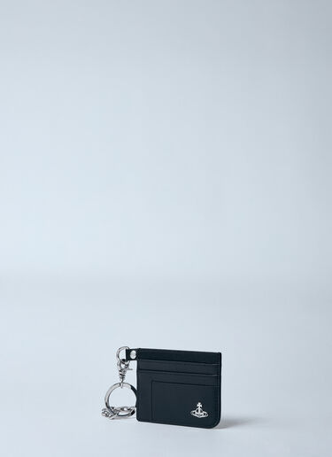 Vivienne Westwood 扁平链带卡夹钱包  黑色 vvw0159012
