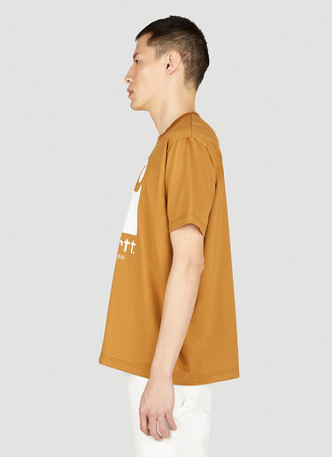 Junya Watanabe x Carhartt Logo Print T-Shirt Brown jwc0152004