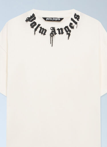 Curved Logo T-Shirt Palm Angels Curved Logo T-Shirt White pma0162044