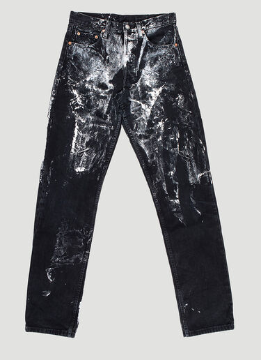 APJP Vintage Hand-Painted Jeans Black apj0142004