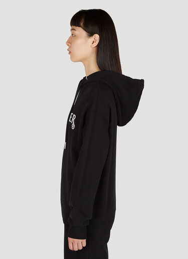 Moncler 徽标刺绣连帽运动衫 黑色 mon0252037