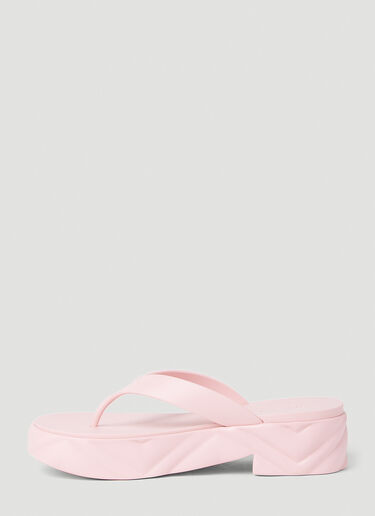 Gucci 厚底夹趾凉鞋 粉色 guc0253112