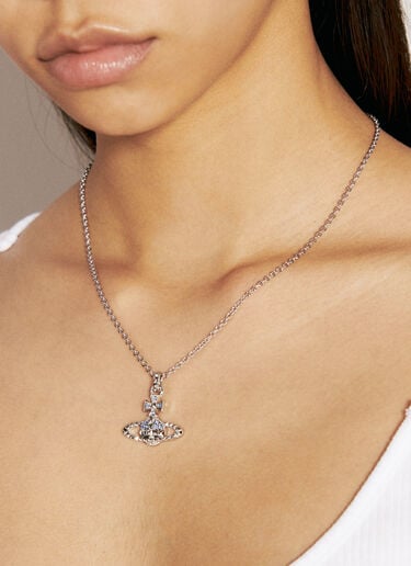 Vivienne Westwood Mayfair Bas Relief Pendant Necklace Silver vww0356011
