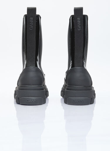 GANNI 징 박힌 미드 첼시 부츠 블랙 gan0255096