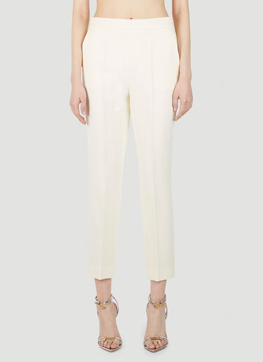 Max Mara Nepeta Tailored Pants White max0251012